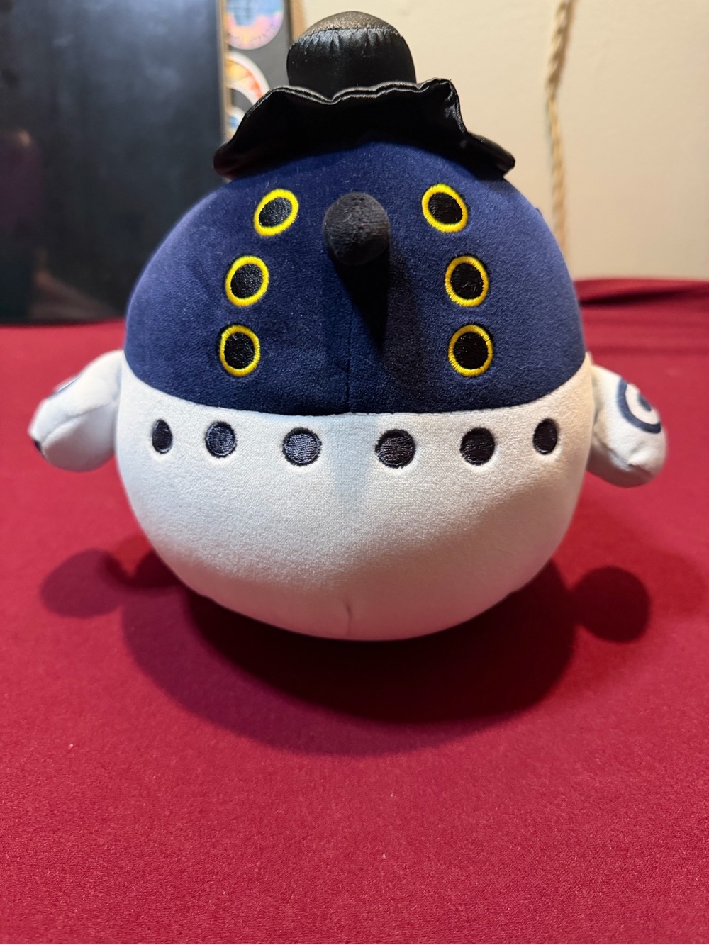 Netflix KPop Demon Hunters Derpy Tiger Plush Black Hat Stuffed Animal